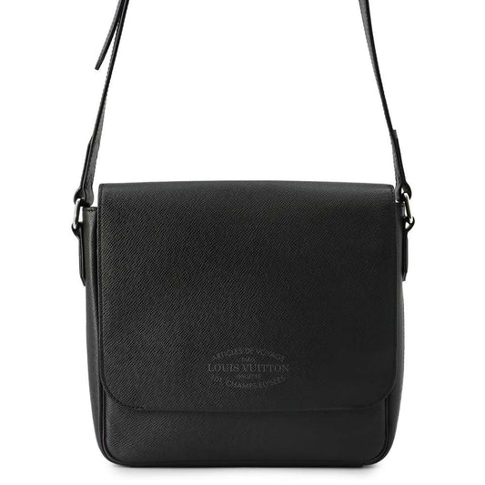Louis Vuitton Roman NoirM30360 Taiga PM Leather Handbag