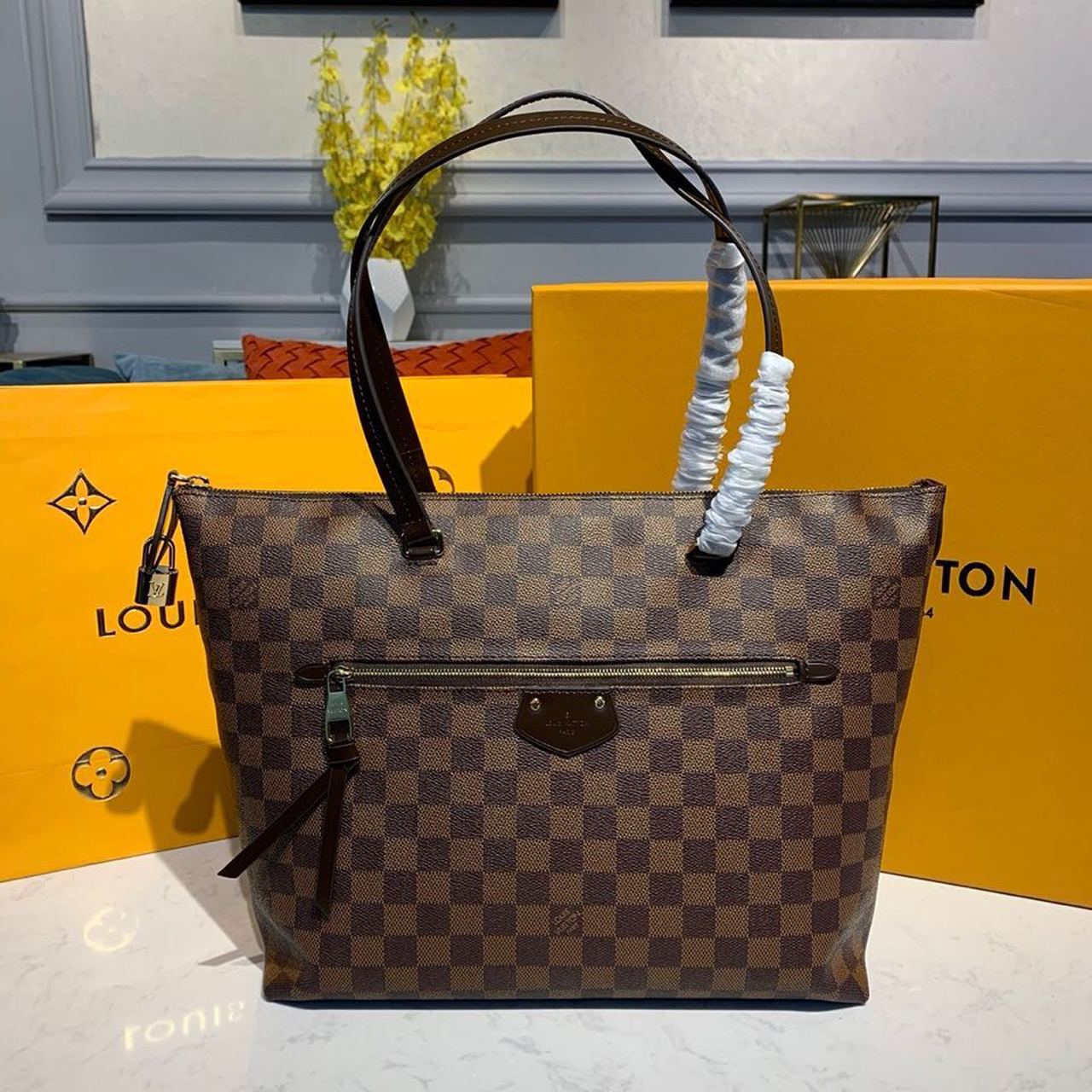 Top Quality Lena Mm Damier Ebene For Canvas Shoulder Bag