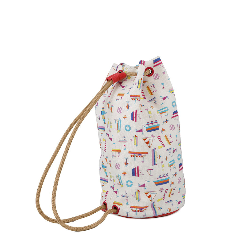 Petit Chartier Duffle Bag Multicolor Cotton Travel Bag