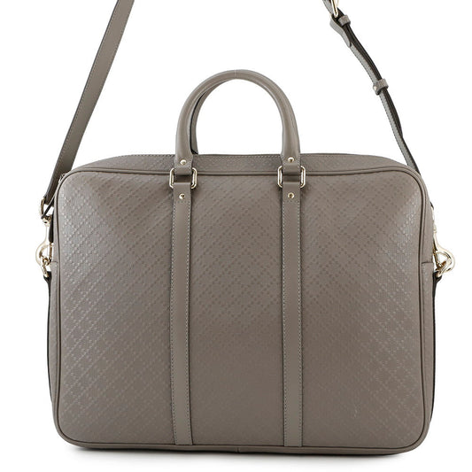 Gucci Diamante Briefcase PVC Leather Travel Bag