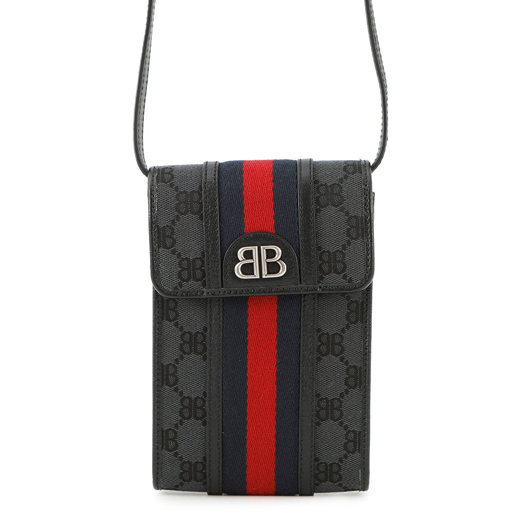 Gucci collaboration Hacker Project phone pouch Leather Canvas Travel Bag 2