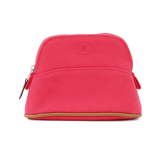 Bolide Pouch Hibiscus Size Handbag Leather Canvas Travel Bag