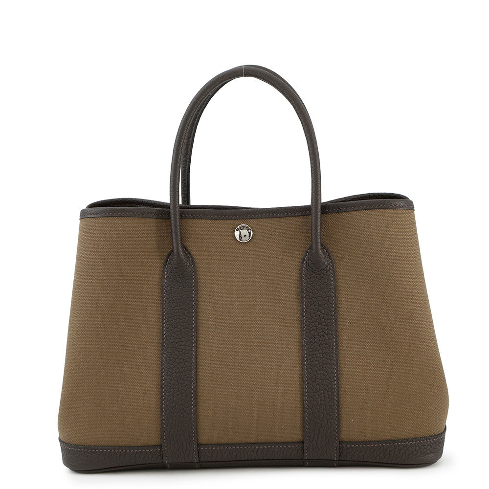 Garden Party Toundra Ebene Toile Military Negonda Leather Travel Bag