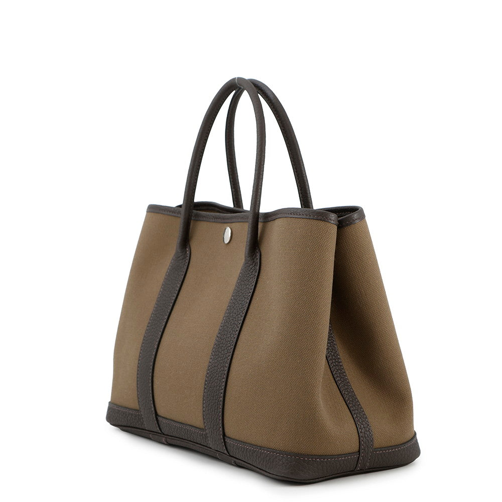 Garden Party Toundra Ebene Toile Military Negonda Leather Travel Bag