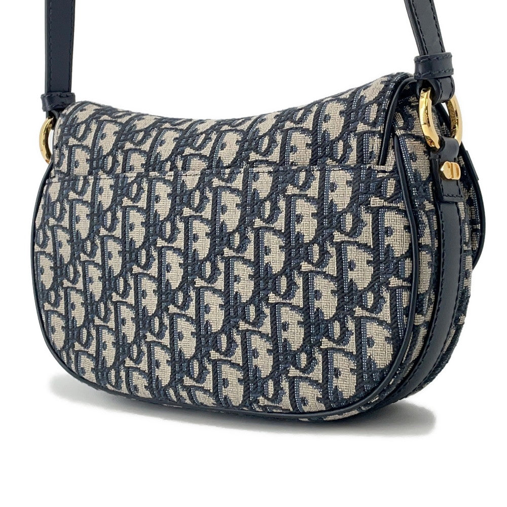 Dior Oblique Cd Busus Shoulder Bag Navym Utzq Leather Canvas