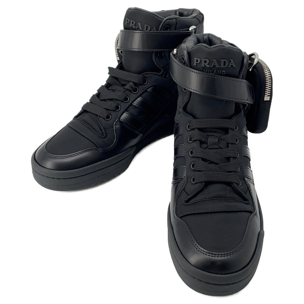 Prada Shoe Re-Nylonxadidas ForumHigh-top Sneakers Black2TG193 Leather Shoes
