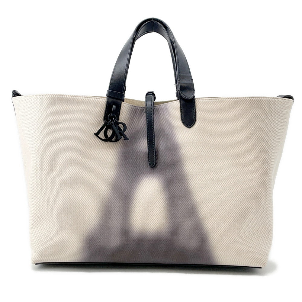 Dior Tote Bag To Jules Eiffel Tower Ivory BlackM2820SZBF Leather Canvas