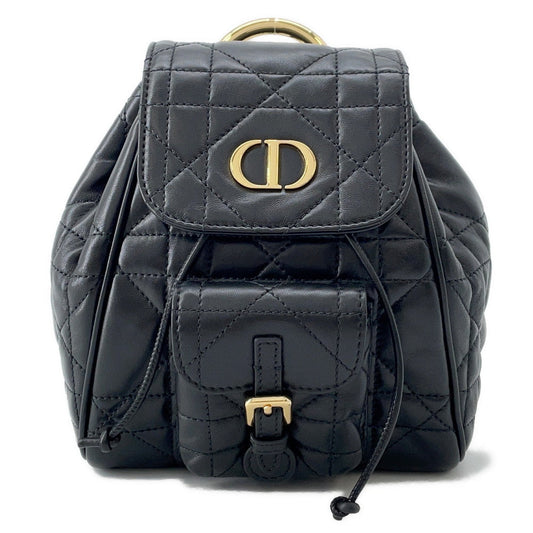 Dior Backpack Macrocannage Caro BlackM6302UNOZ Lambskin Small