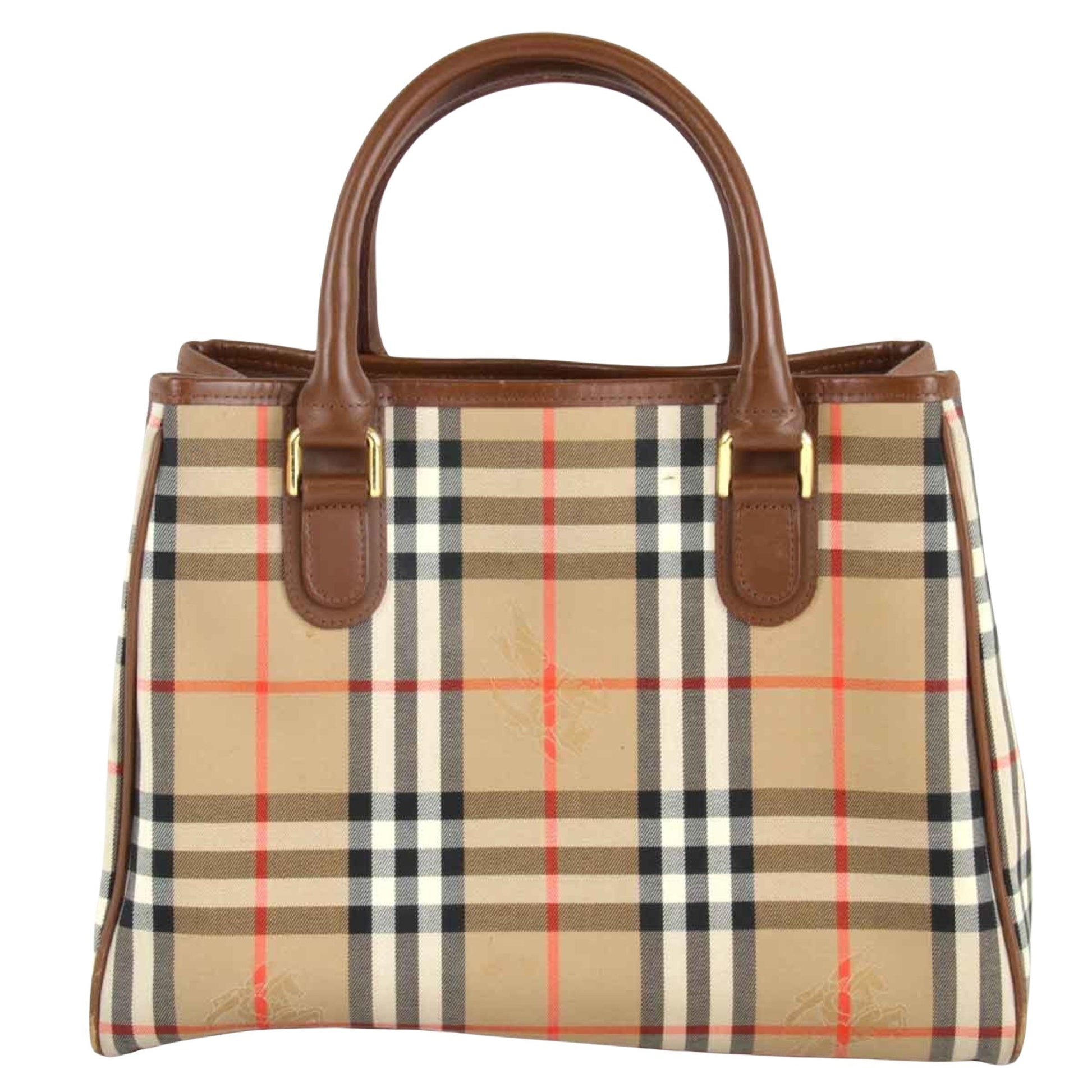 Burberry Luxury Nova Check Handbag Travel Bag Check Handbag 193