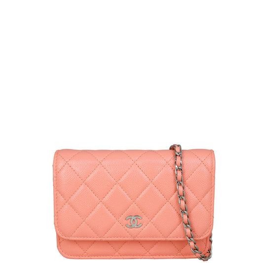 Chanel Wallet on Bright Coral Handbag Pink Mini Mini Bag