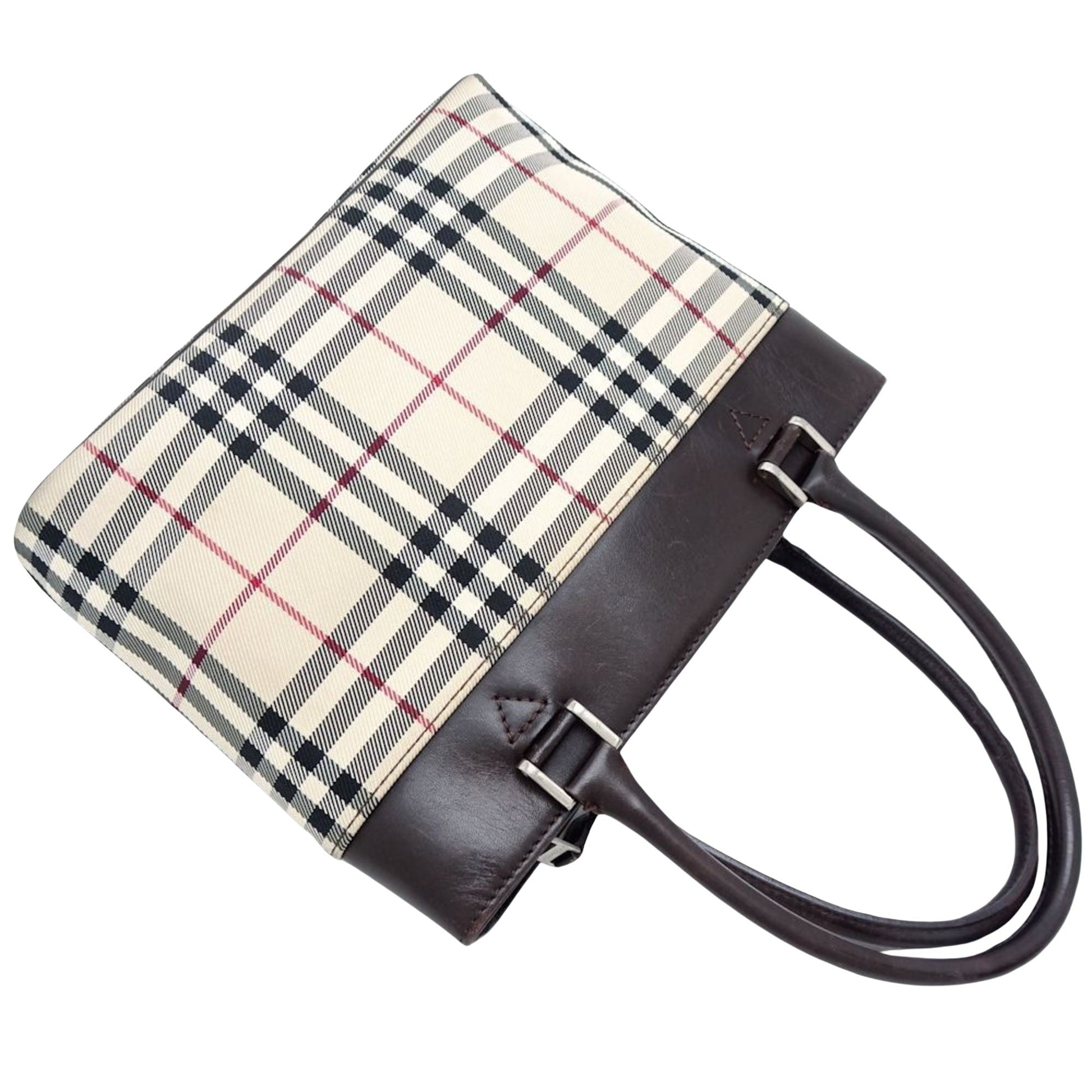 Burberry Luxury Nova Check Handbag Travel Bag Check Handbag 189