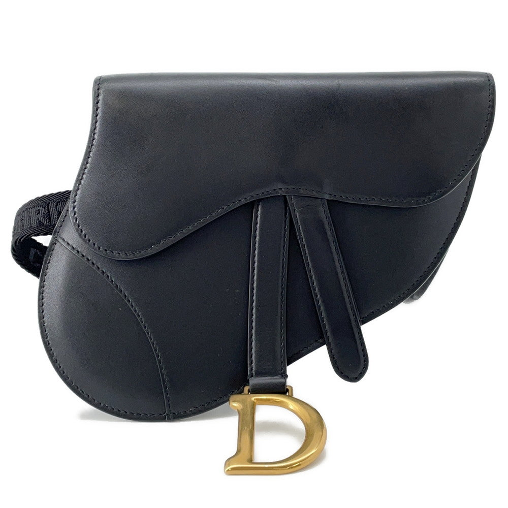 Dior Crossbody Bag Saddle Waist Bag BlackS5632CWGH Leather