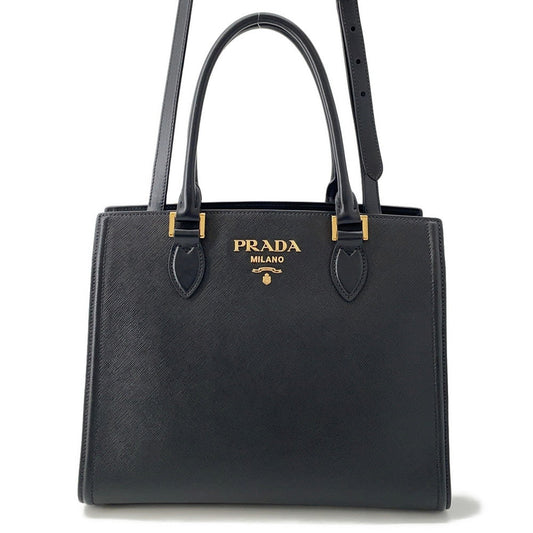 Prada Tote Bag Black1BA227 LeatherLeather Saffiano