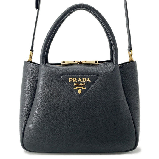 Prada Dino Black1BC145 Leather Vitello Handbag Dino Black1Bc145 Leather