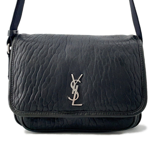 YSL Saint Laurent Shoulder Bag Niki Black776611 Leather Small