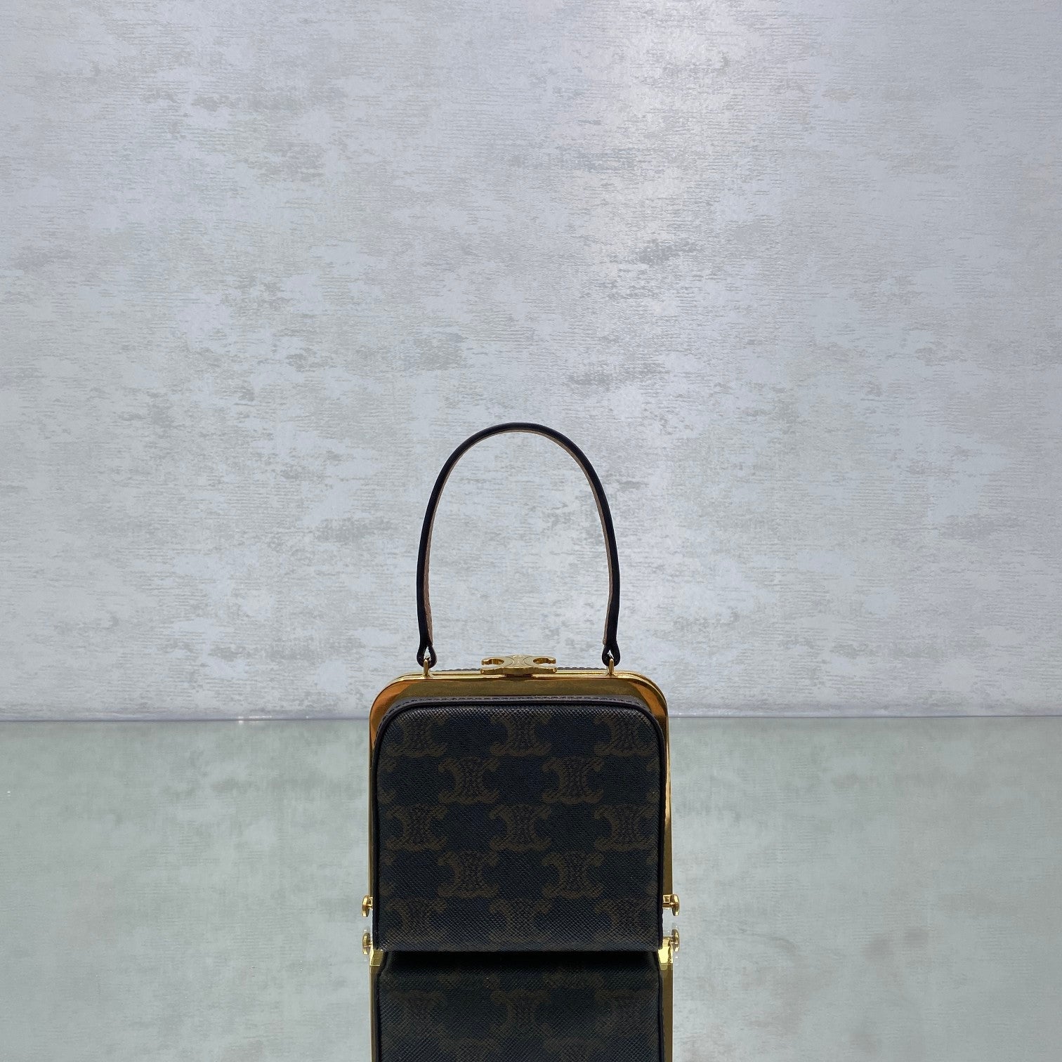 Top Quality Triomphe Minaudiere In Triomphe For Canvas Brown Travel Bag