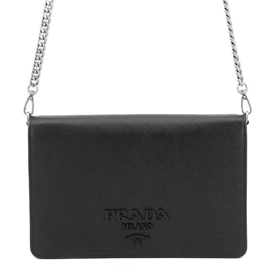 Prada Shoulder Bag Bag Black1BP018 LeatherLeather Saffiano Mini