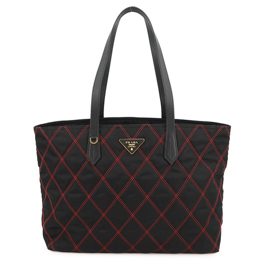 Prada Tote Bag Black1BG085 LeatherLeather Nylon Saffiano