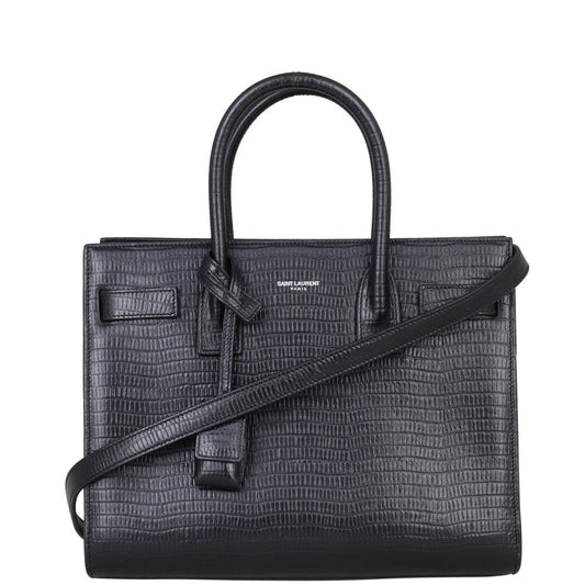 YSL Saint Laurent Saint Laurent Sac De Jour Baby Lizard Travel Bag