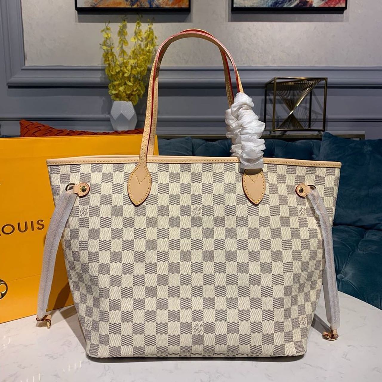 Top Quality Neverfull Mm Tote Bag Damier Canvas Shoulder Bag