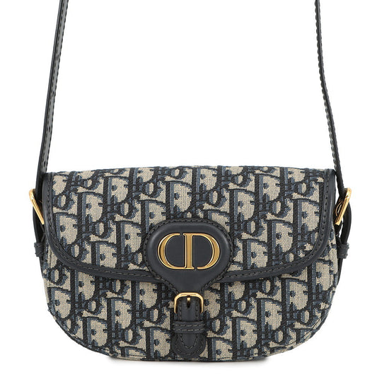 Dior Shoulder Bag Bobby East West NavyM9335UTZQ Cotton Calf Leather