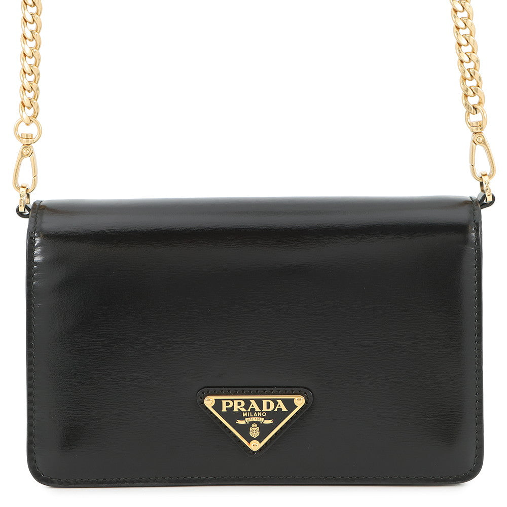 Prada Shoulder Bag ChainShoulder Black1BD350 Leather