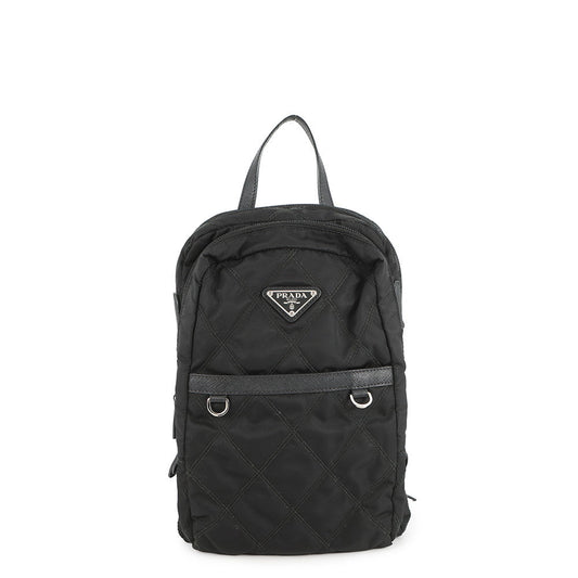 Prada Backpack Black1BZ017 Nylon Mini