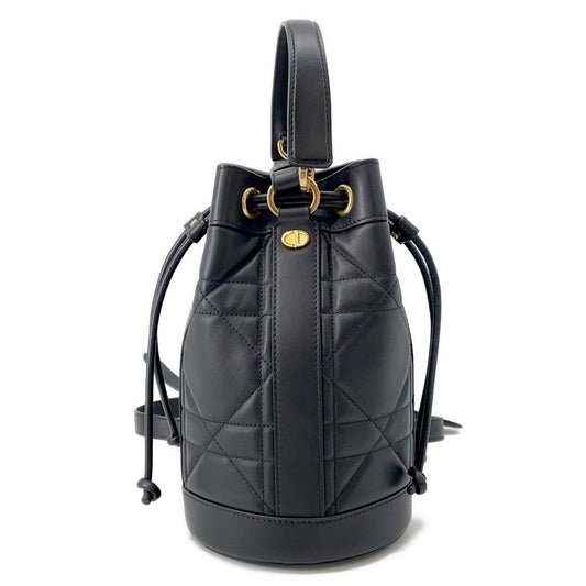 Dior Backpack Maxicannage BlackM3350UHOW M900 Calf Leather