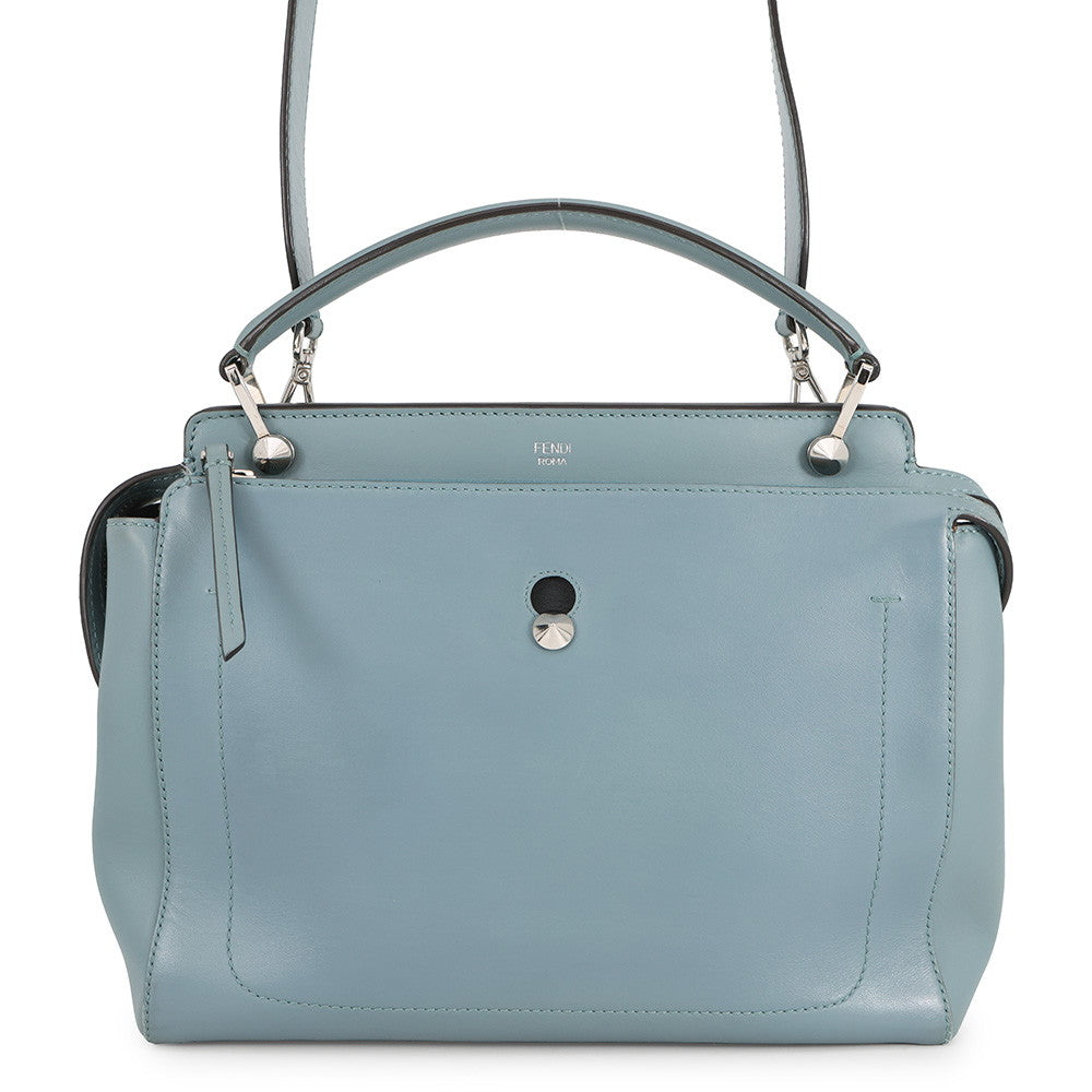 Fendi dot com Blue8BN293 Leather Handbag