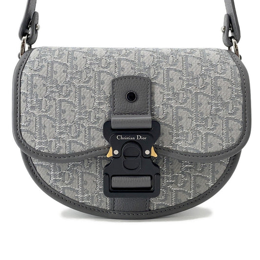 Dior Shoulder Bag Oblique Gallop Gray1ADPO033DOS H30Q Leather Canvas