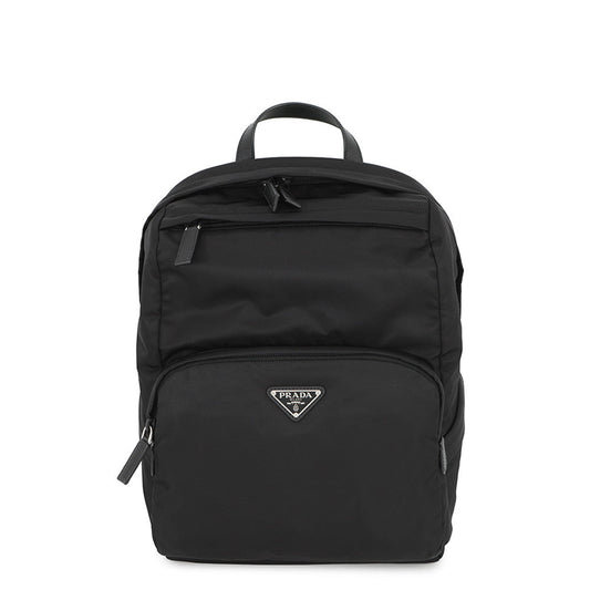 Prada Backpack Re- x Black2VZ104 Leather Nylon Saffiano
