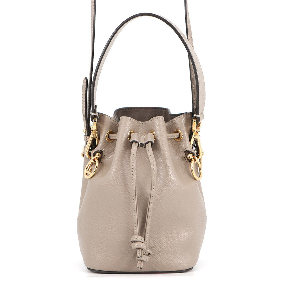 Fendi Shoulder Bag Montresor Bag Beige8BS010 Leather Mini