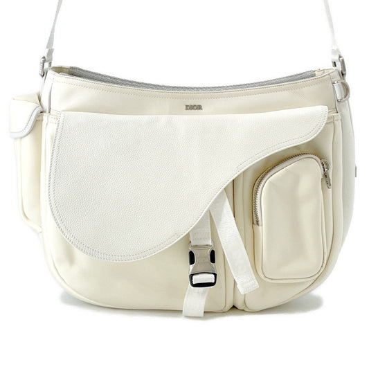 Dior Shoulder Bag Saddle Messenger Bag Sacai Collaboration Ivory1ADHO029USG Leather Nylon