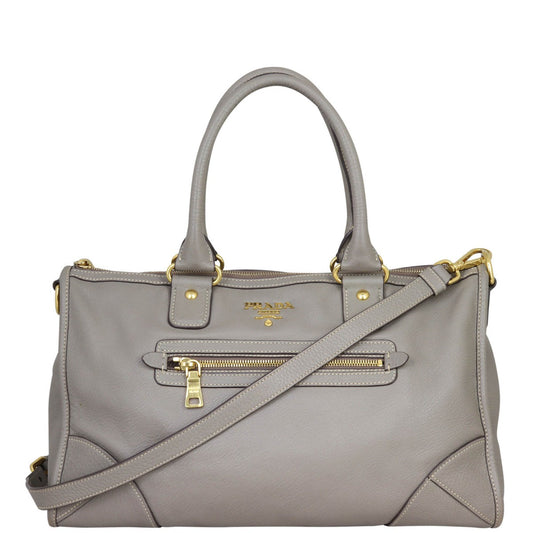 Prada Vitello Phenix Satchel Handbag Travel Bag