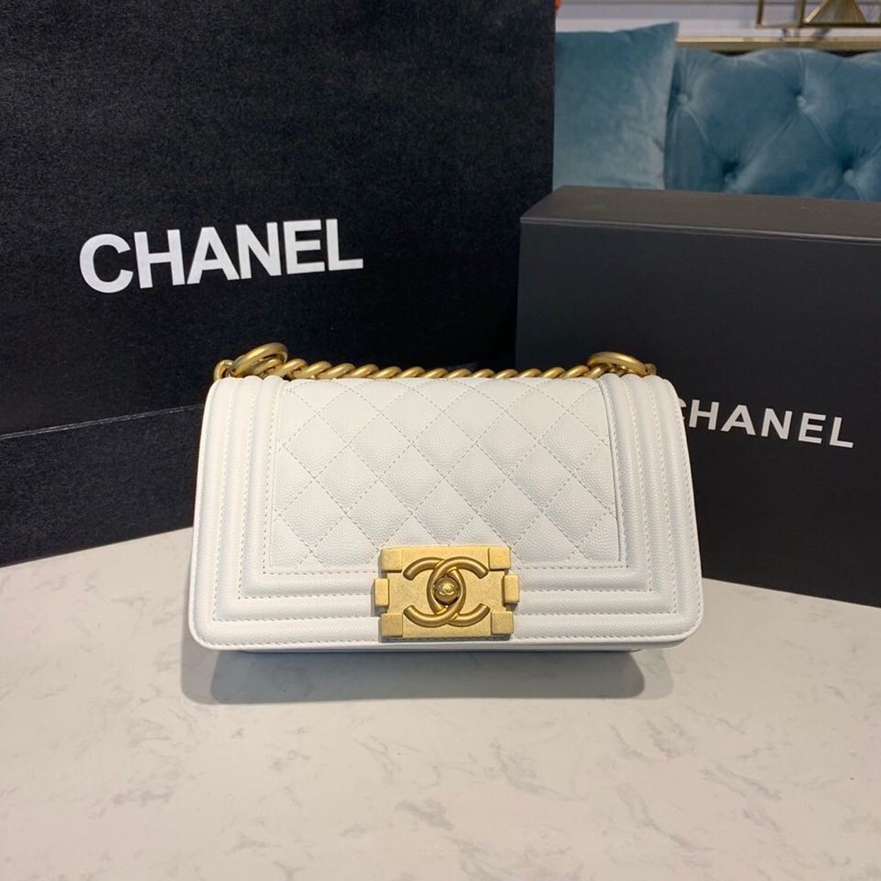 CHLSmall Boy , ’s , White Crossbody Bag
