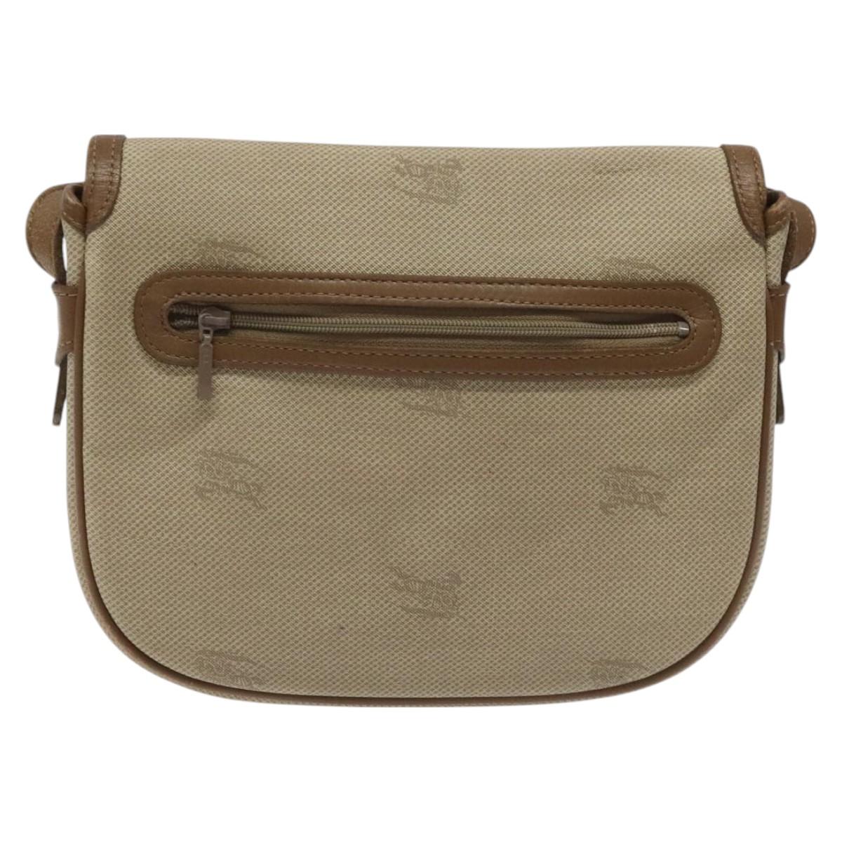 Burberry Shoulder Bag Canvas Beige Shoulder Bag 4