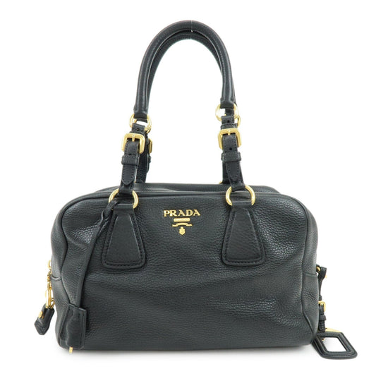 Shoulder Bag Daino Hand Bag Leather Vitello Black