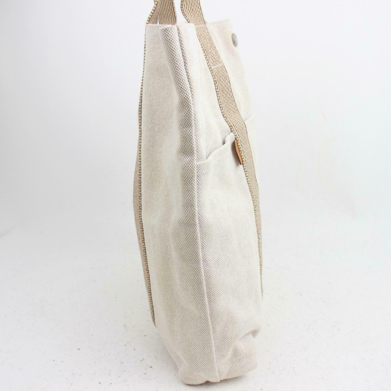 Hermes Luxury Tote Bag New Fourretout Cabas (Shc Canvas Beige