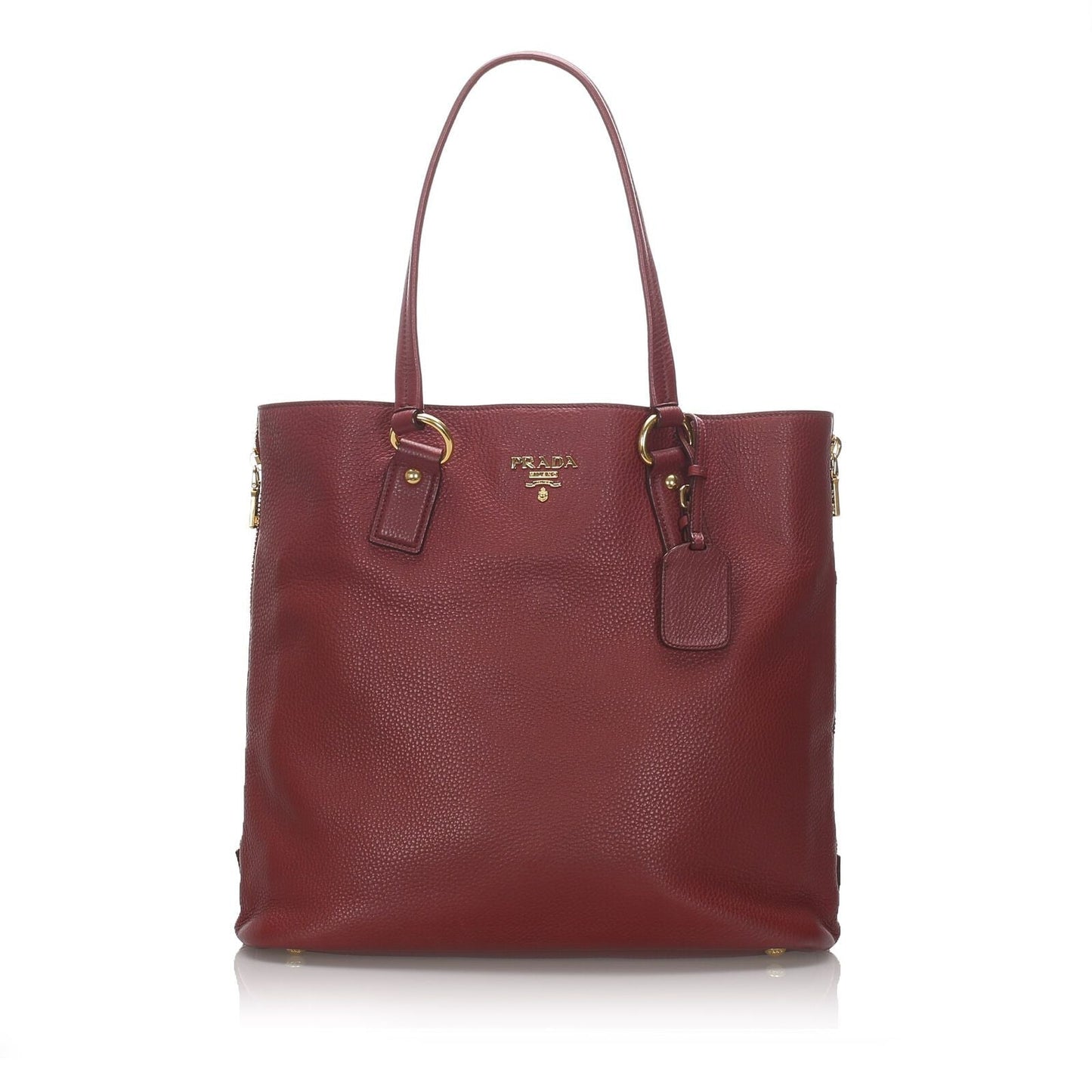 Prada Calf Daino Tote Bag Italy Leather Calf Leather Vitello 4