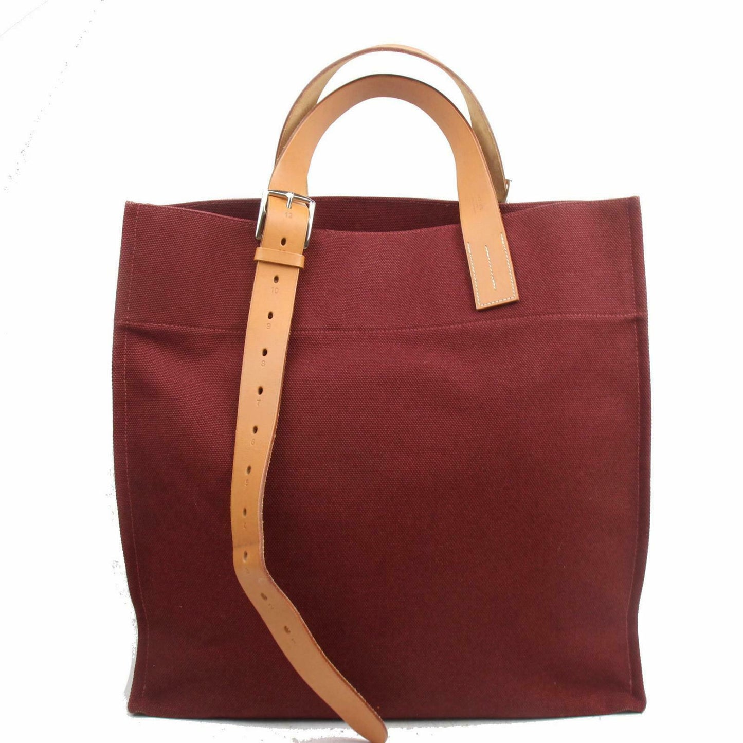 Hermes Luxury Tote Bag Etriviere Bordeaux (Shc ) Canvas