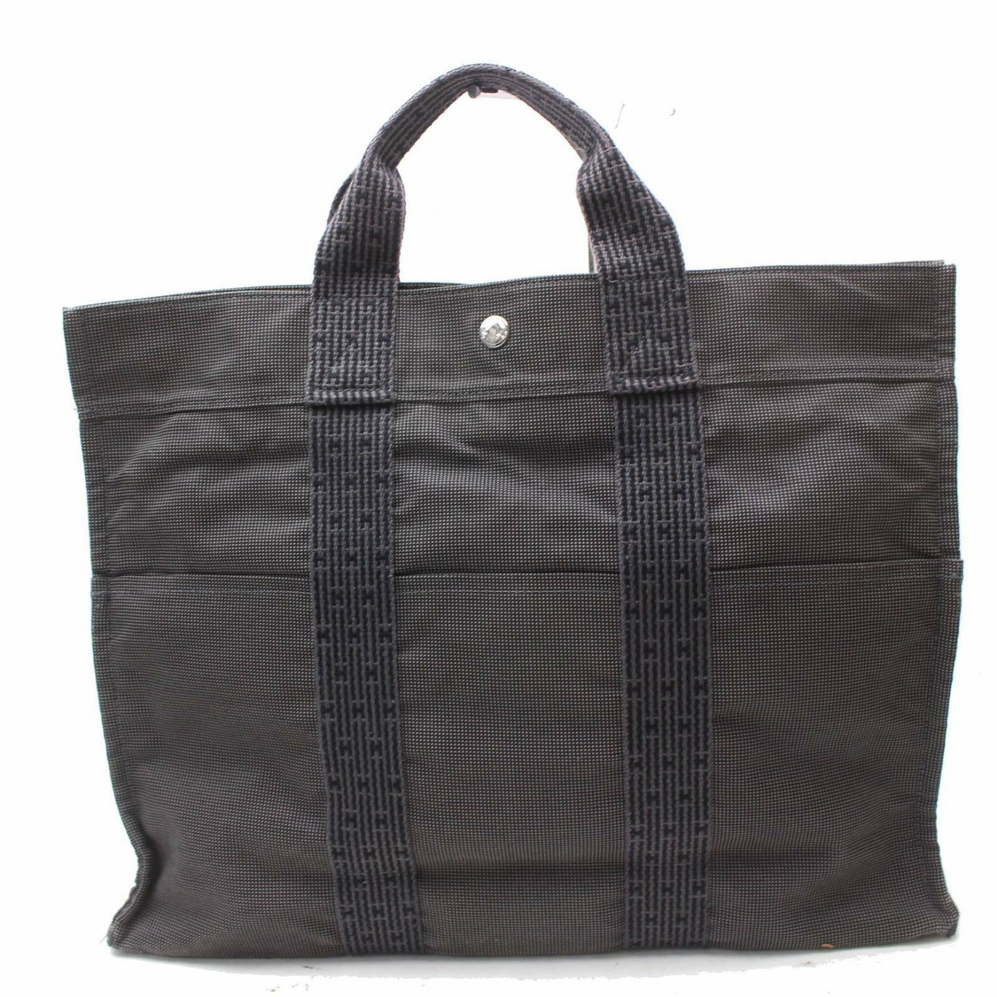 Hermes Brand Luxury Tote Bag Herline Gray (Shc Canvas