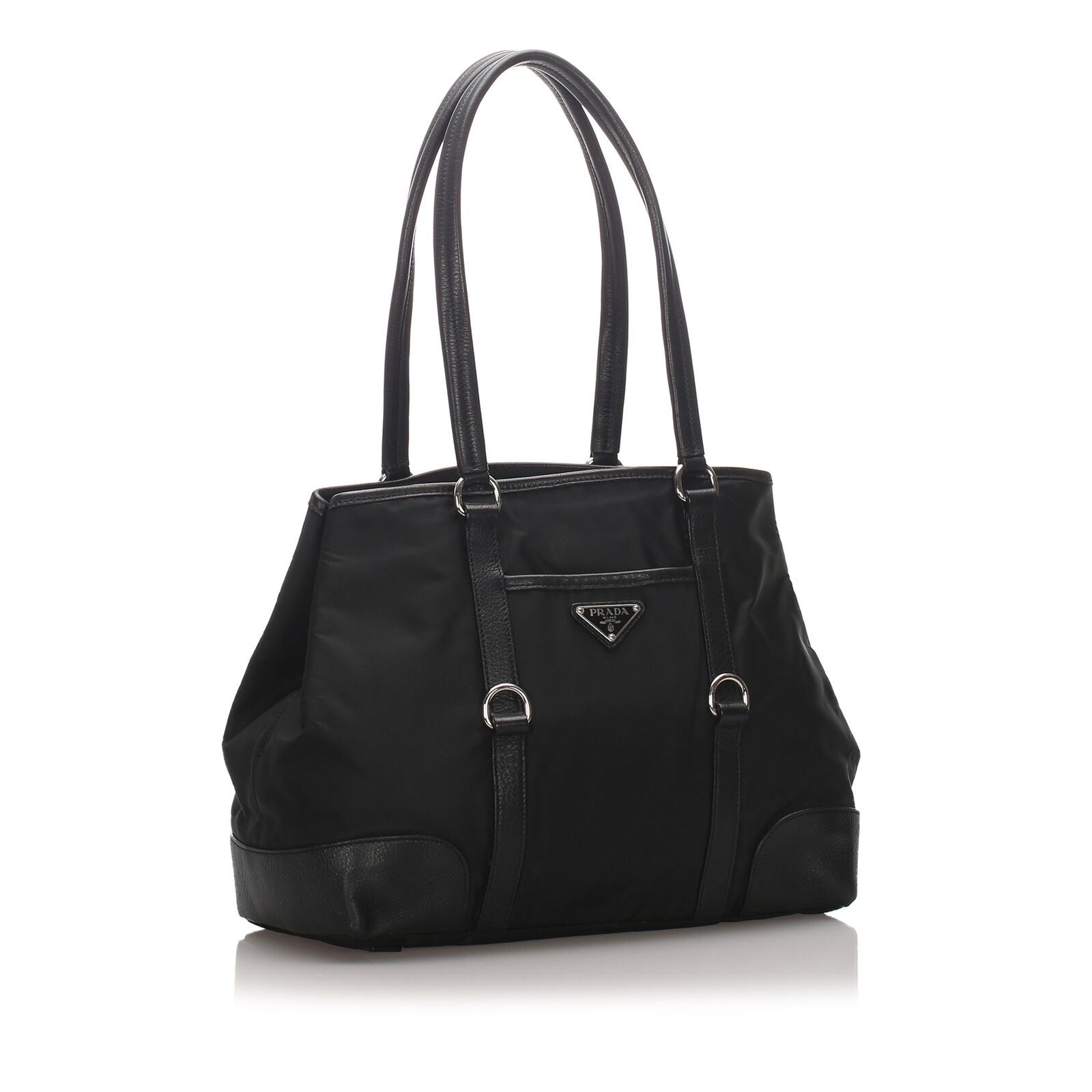 Prada Fabric Tessuto Tote Bag Italy Nylon Black Bag Italy 2