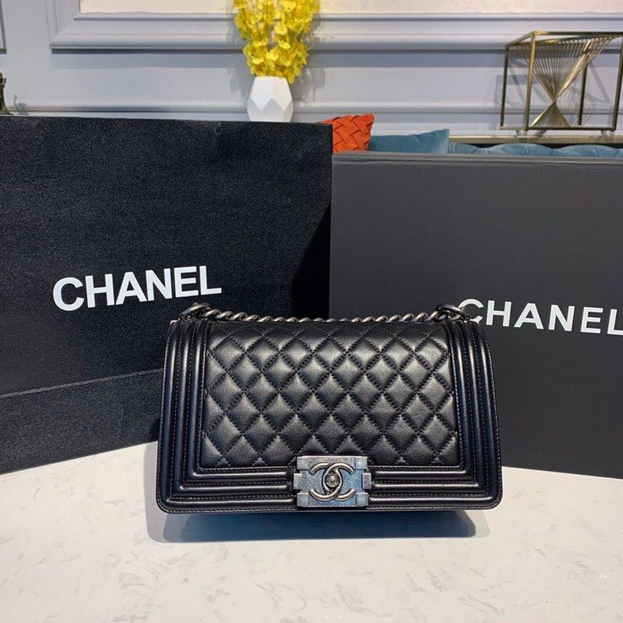 CHL Boy Hardware , ’s Black Silver Crossbody Bag