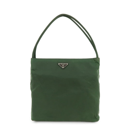 Shoulder Bag Triangle Hand Bag Nylon Green Logo
