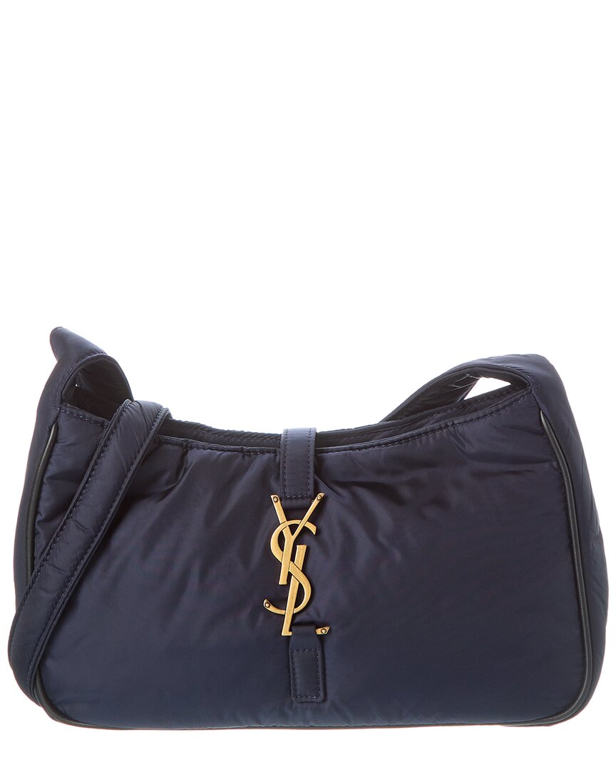 YSL Saint Laurent Le 5 À 7 Crossbody 2 Nylon Blue Mini Crossbody Bag