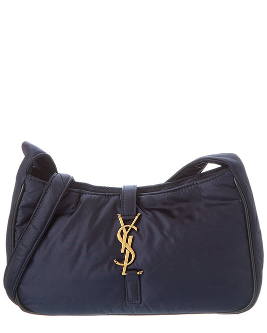 YSL Saint Laurent Le 5 À 7 Crossbody 2 Nylon Blue Mini Crossbody Bag