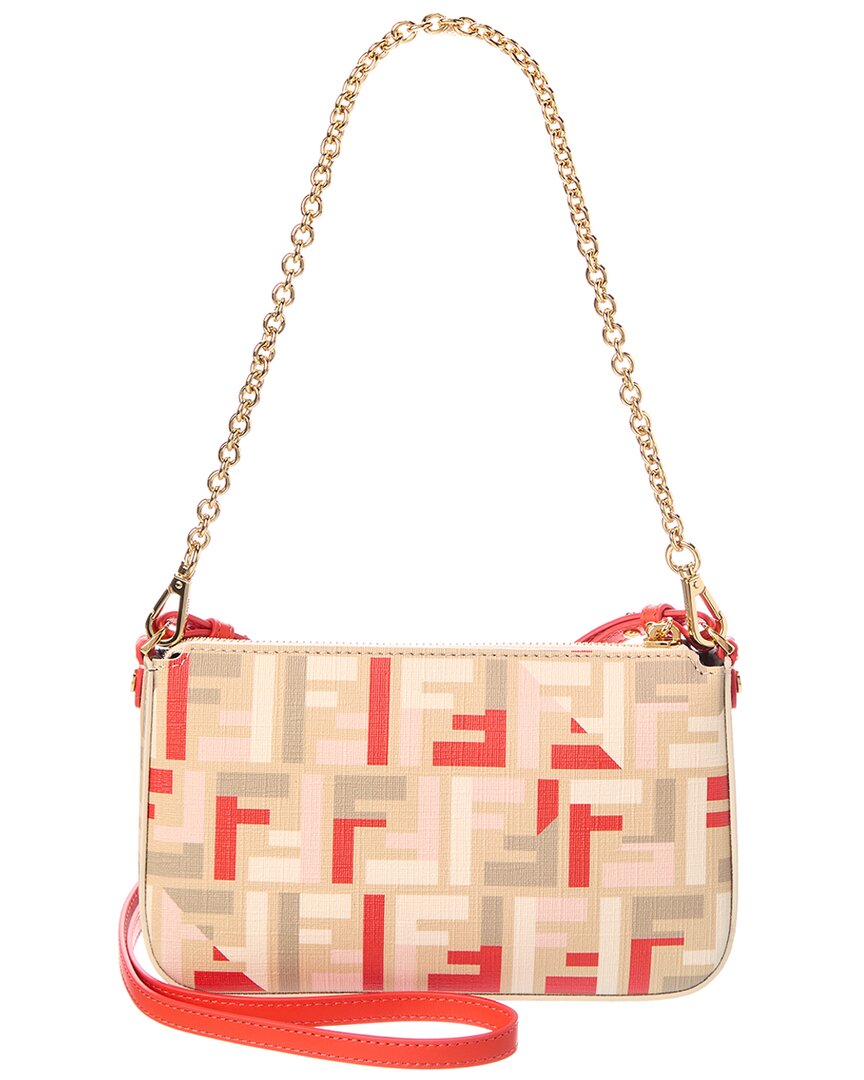 Fendi Handbag Baguette Ff Jacquard Pouch 6 Shoulder Bag