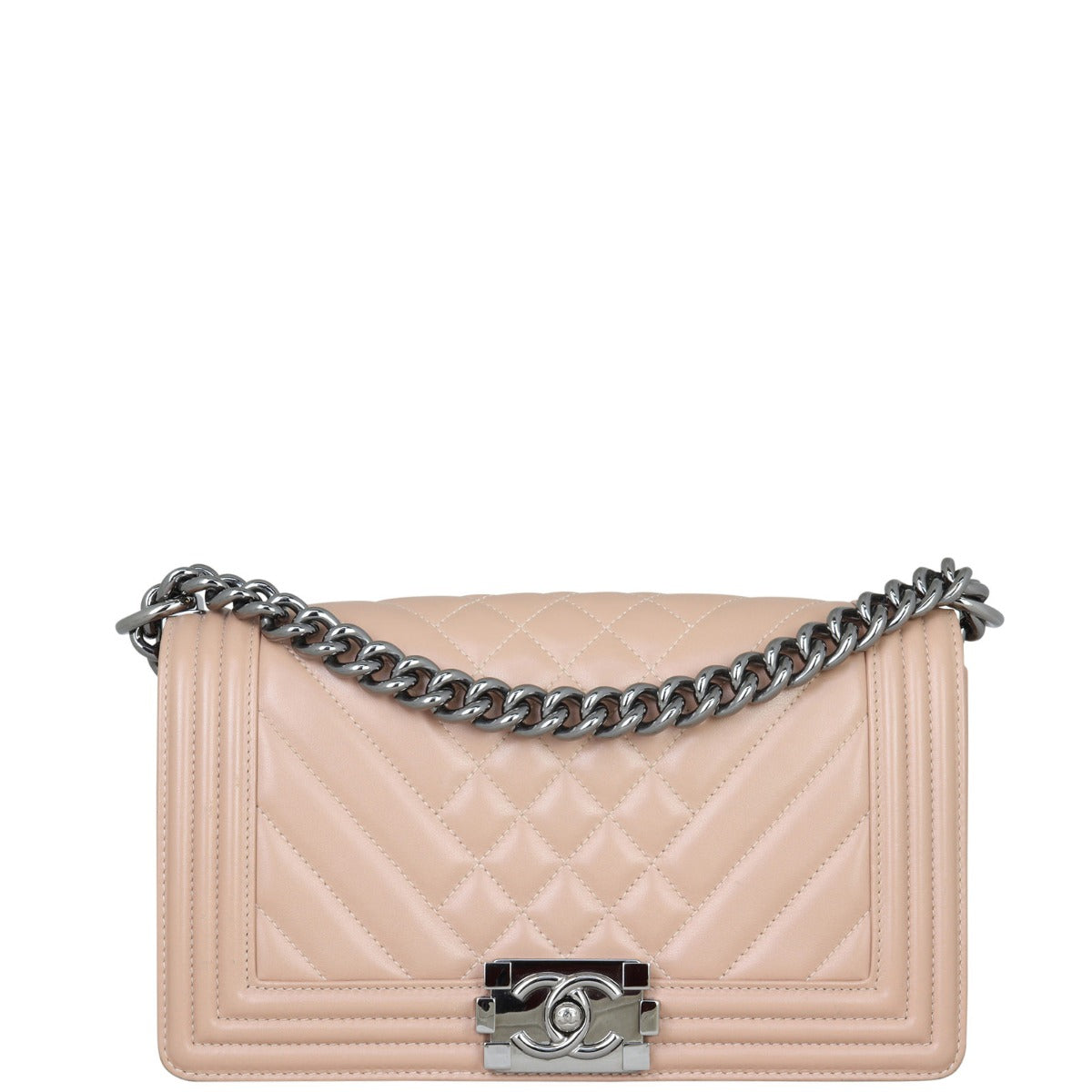 Chanel Boy Old Chevron 19 Series Handbag Medium