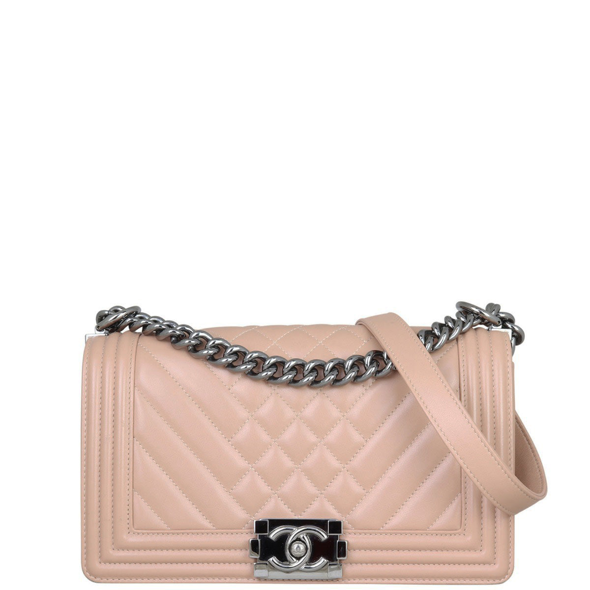 Chanel Boy Old Chevron 19 Series Handbag Medium
