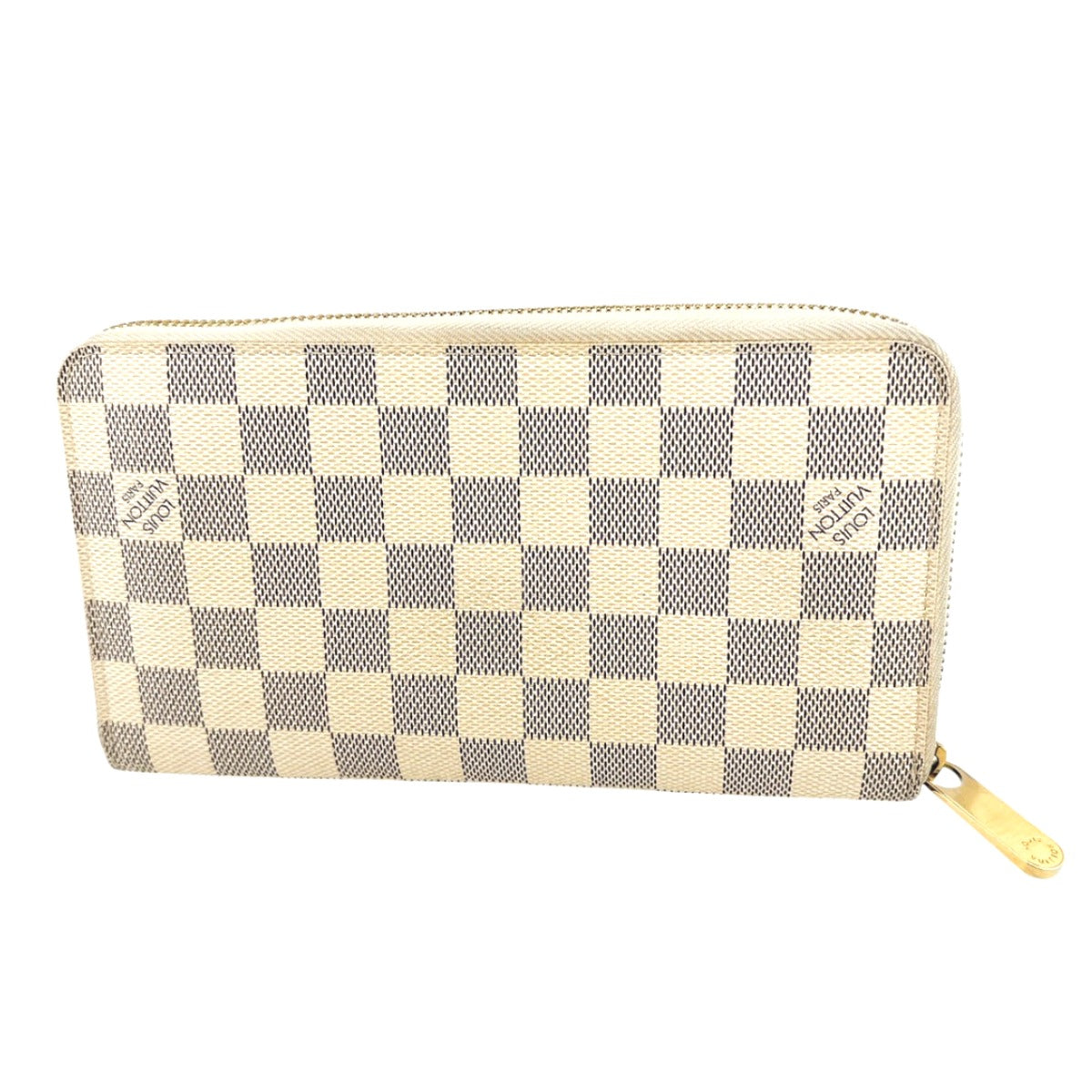 Louis Vuitton Long Purse N60012 Damier Canvas White Wallet Case